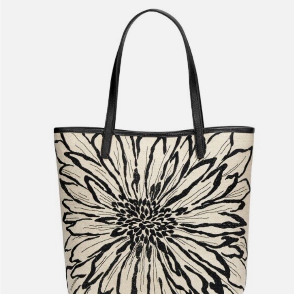 Brighton Marlee Wild Garden Embroidered Daisy Tote w/ Original Dust Bag (Used)